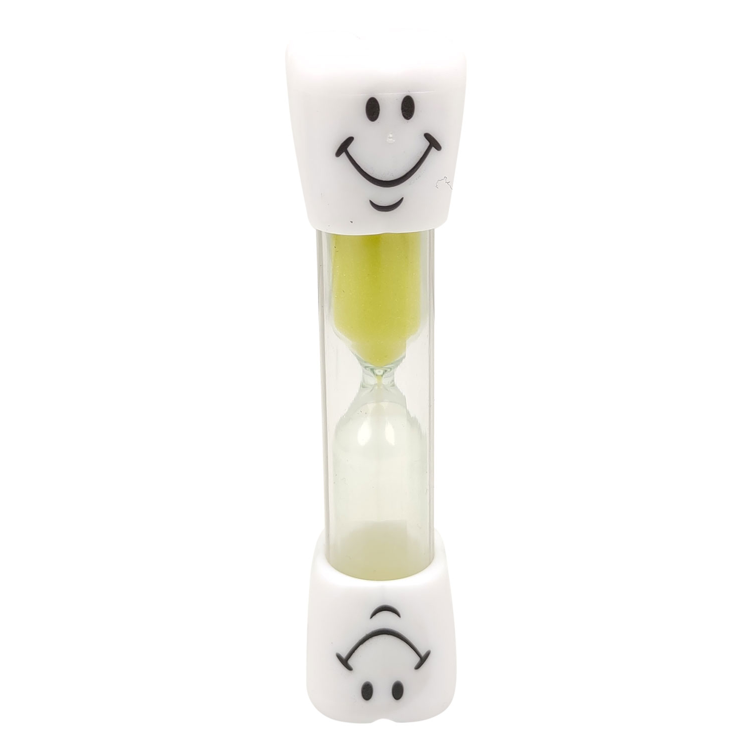 Timeglas 3 Minutter Smiley GUL