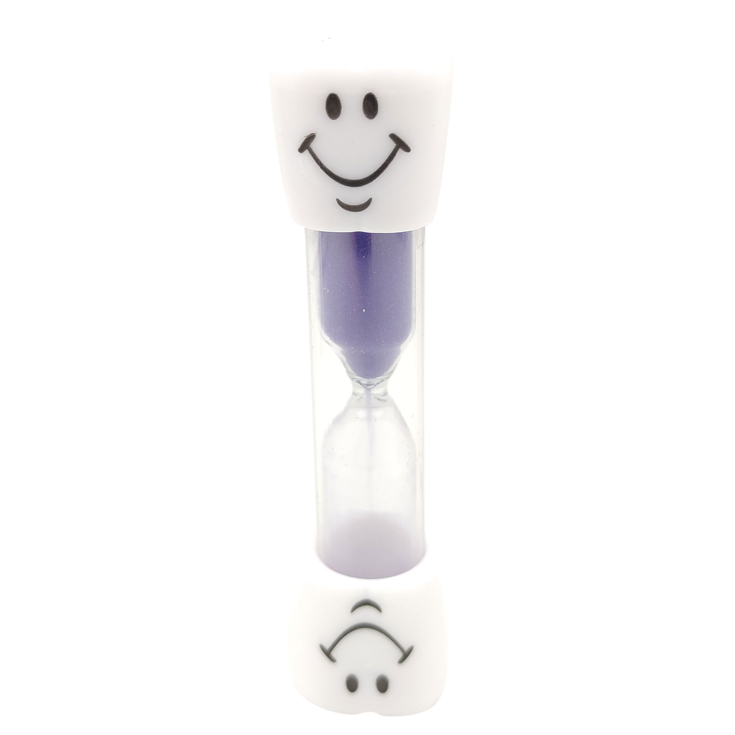 Timeglas 3 Minutter Smiley LILLA - Tandpleje til børn