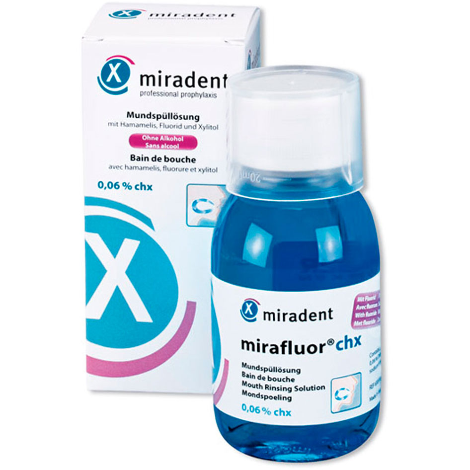 Klorhexidin Mundskyl MIRADENT MiraFluor CHX 0.06 % 100 ml.