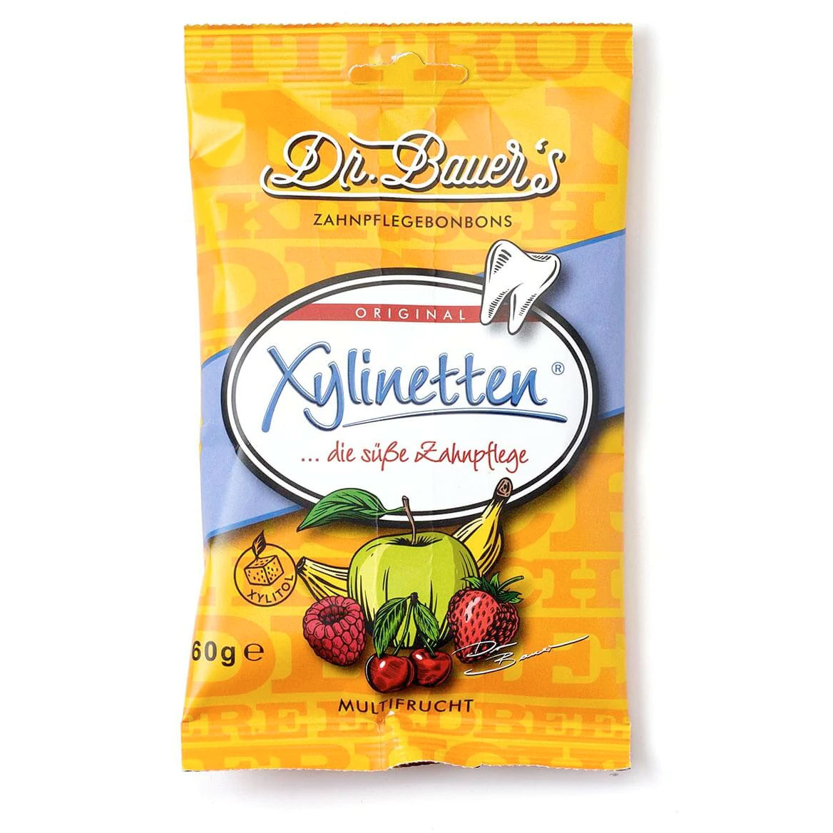 Xylit-Lutschtabletten Dr. Bauers Xylinet 60g MULTI FRUIT