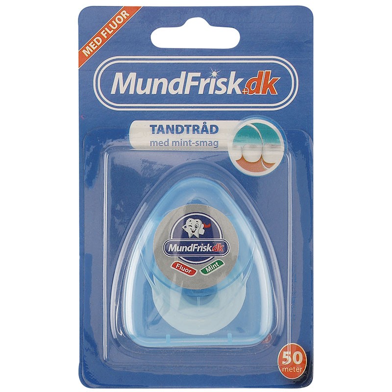 MundFrisk Tandtråd med fluor og mint-smag - 50 mtr.