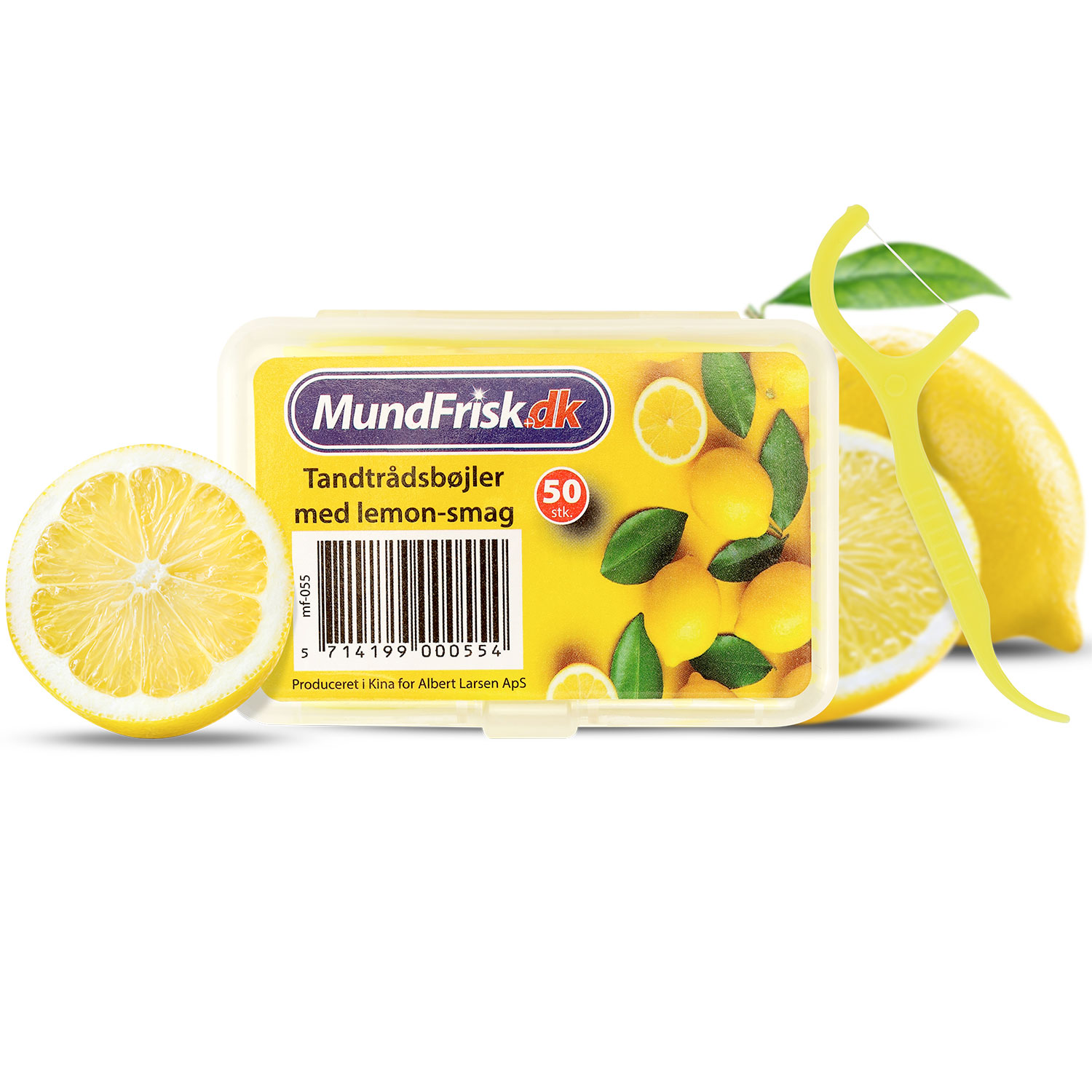 Zahnseide Lemon MundFrisk Flosser 50 Stk.