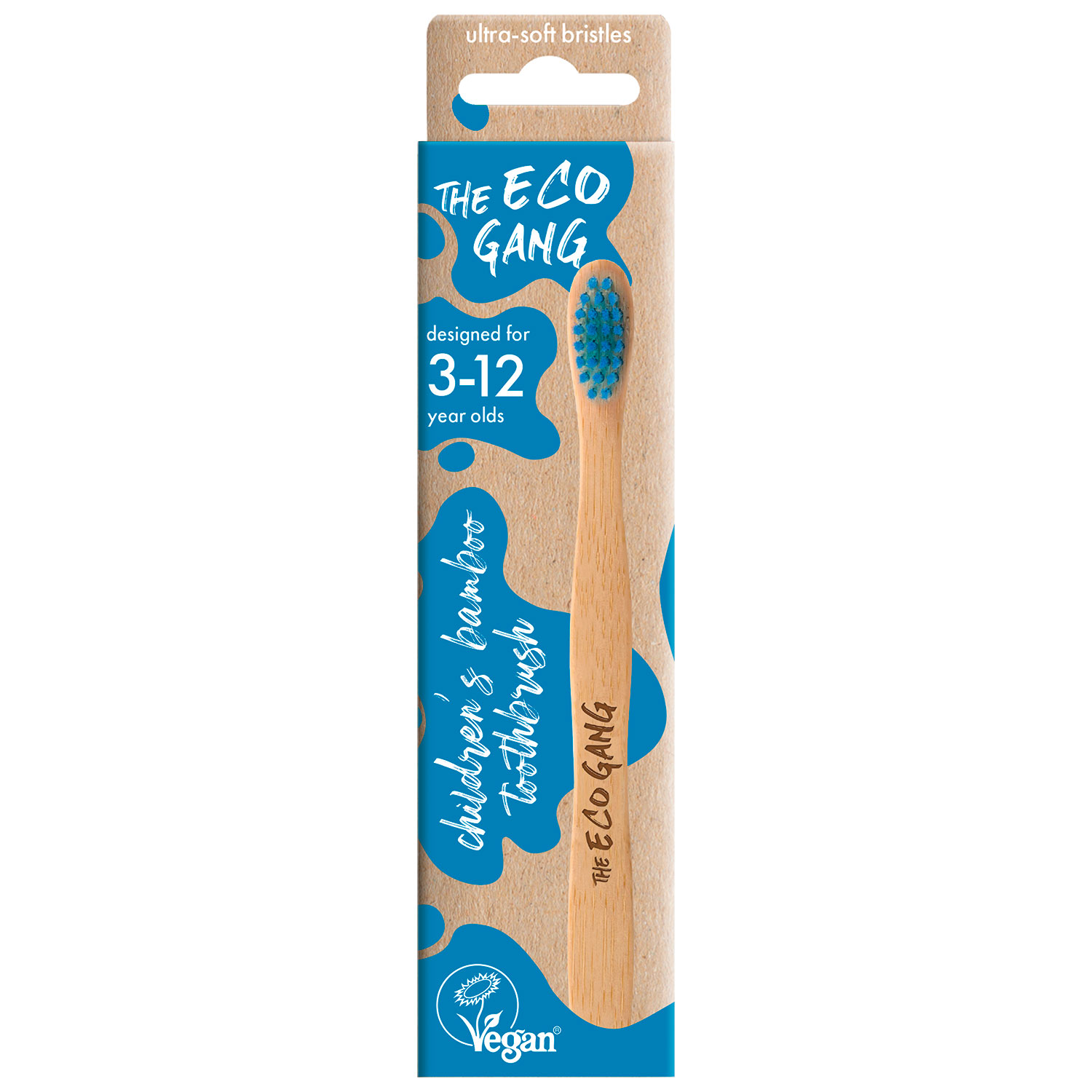 Bambuszahnbürste für Kinder The Eco Gang Ultra - Soft BLAU