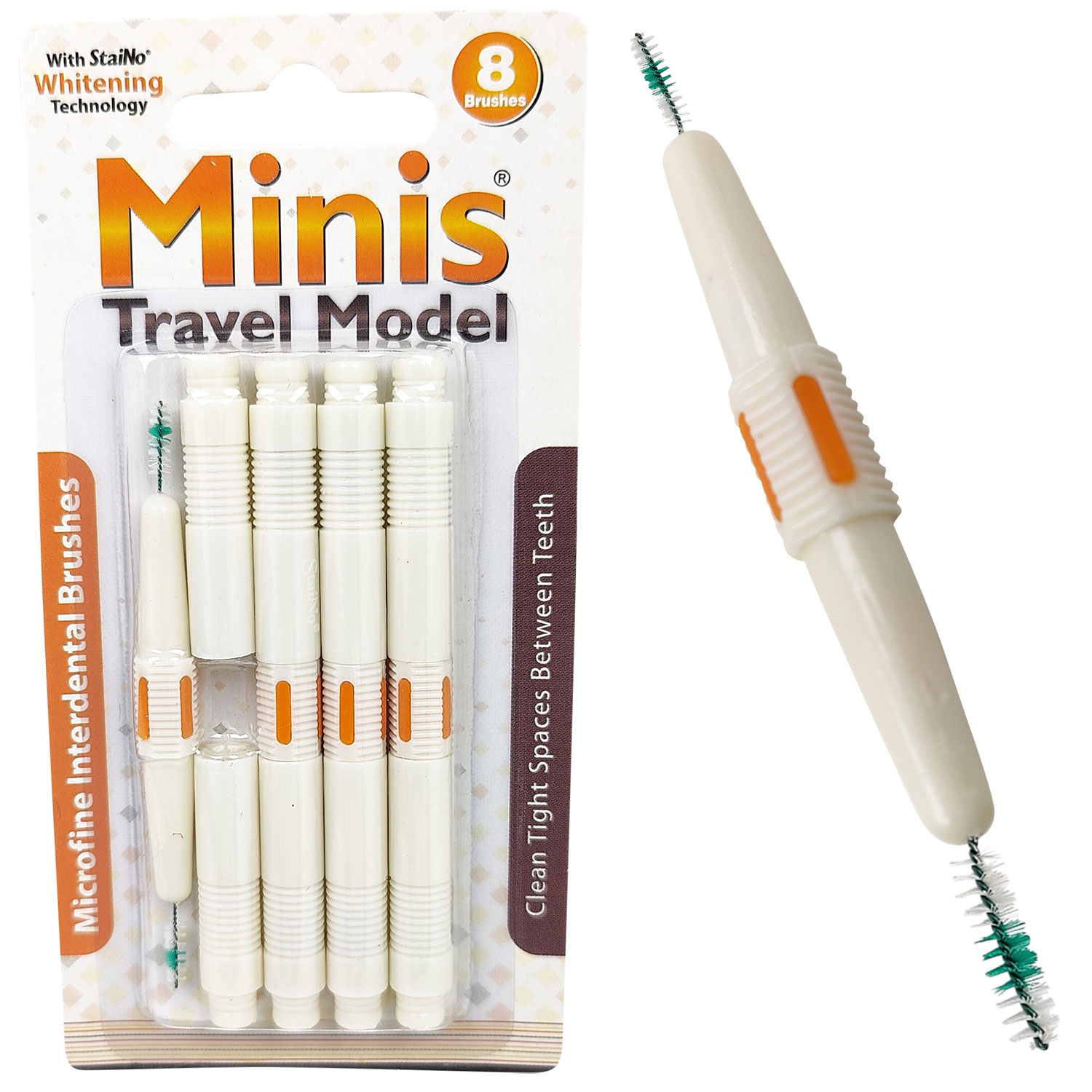 StaiNo Minis Spaltbürsten ORANGE Mikrofein