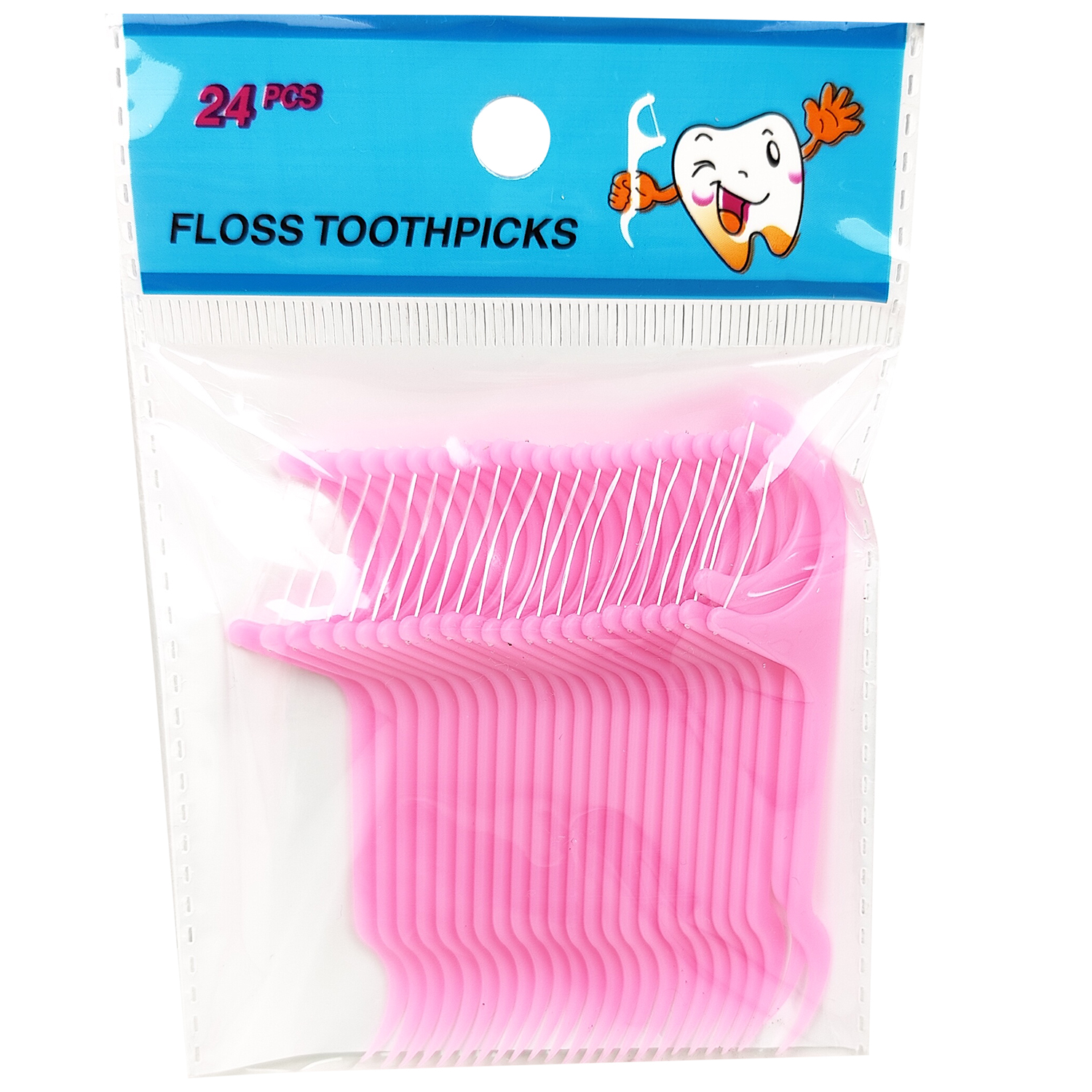 Floss Picks Tandtrådsbøjler 24 stk. PINK