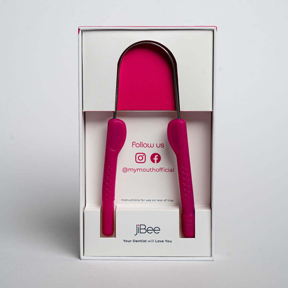 JiBee Zungenschaber MyMouth Zungenreiniger PINK