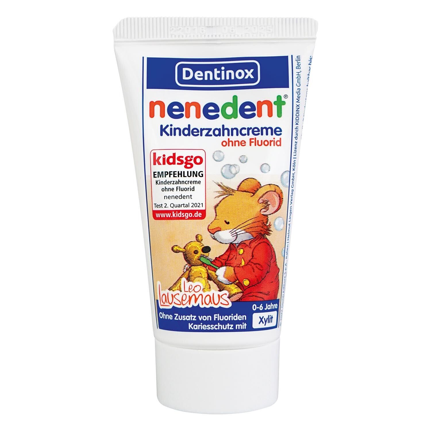 Nenedent Børnetandpasta Uden Fluor 0-6 år 50 ml