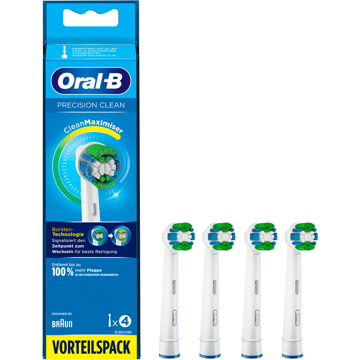 Oral-B Precision Clean CleanMaximiser Børstehoveder 4 stk.