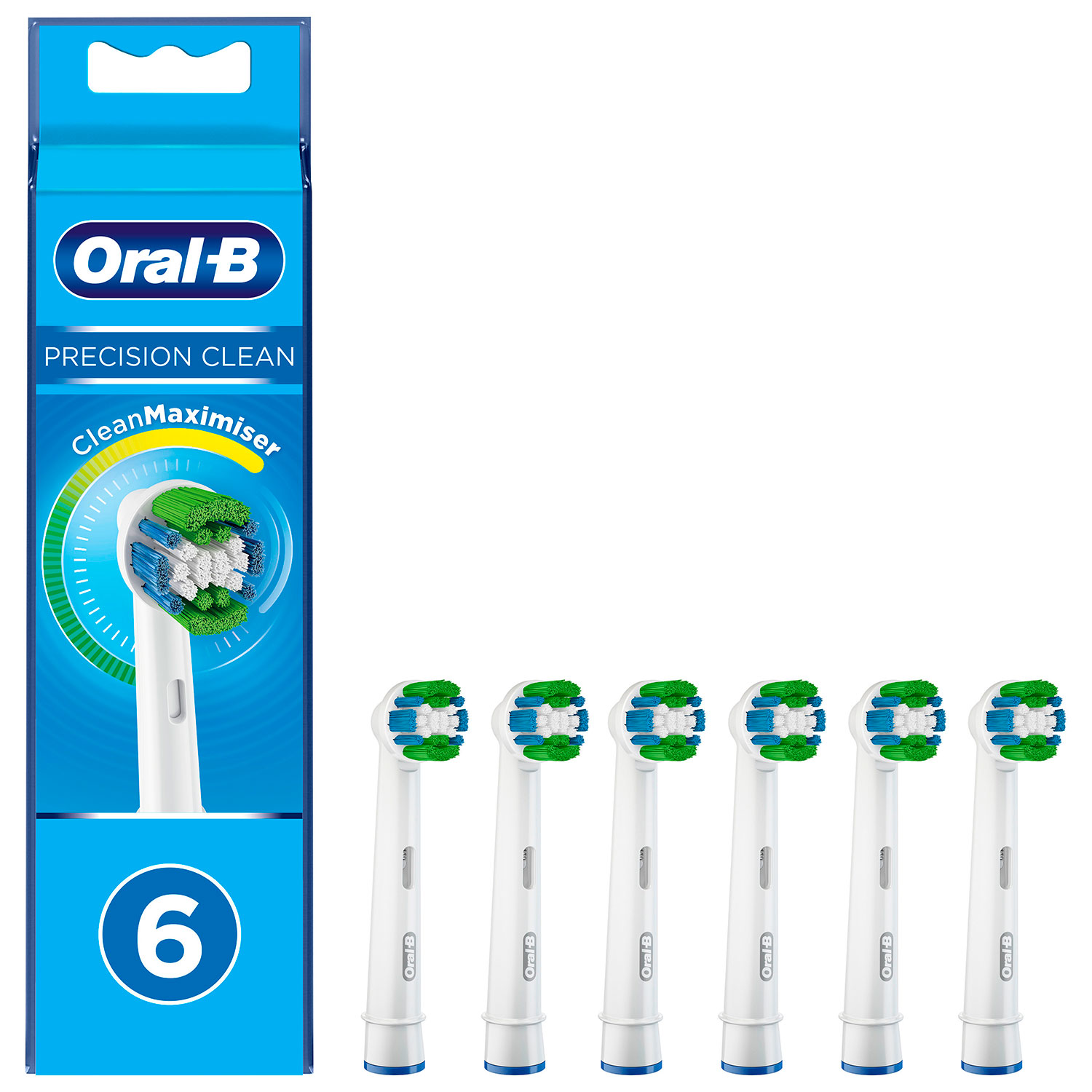 6 stk. Oral-B Precision Clean CleanMaximiser Børstehoveder