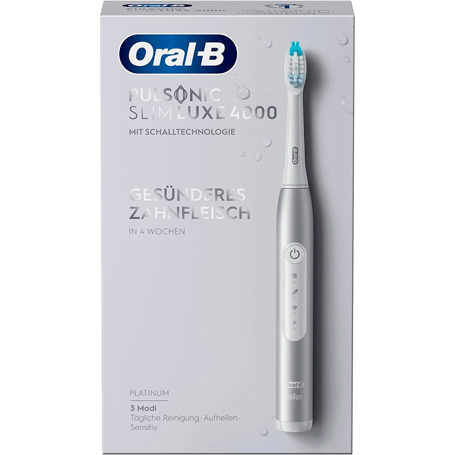Oral-B Pulsonic Elektrische Zahnbürste Slim Luxe 4000 Platinum