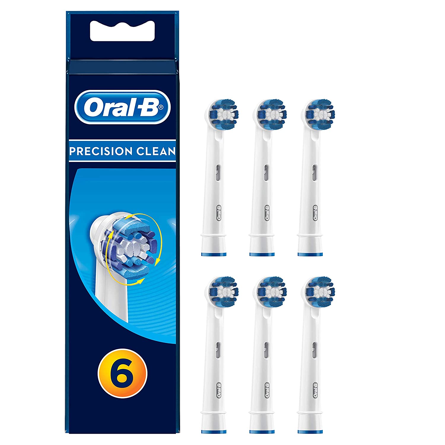 6 stk. Oral-B Precision Clean Børstehoveder