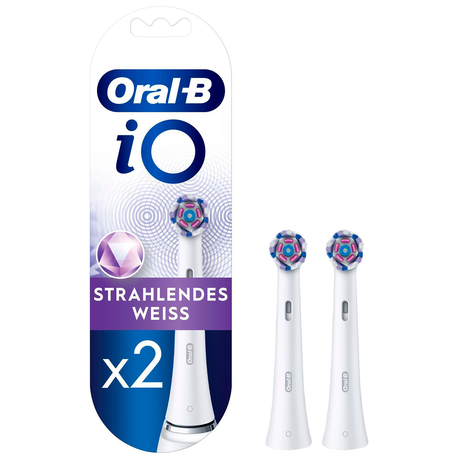 Oral-B iO Bürstenköpfe Radiant White 2 Stk.