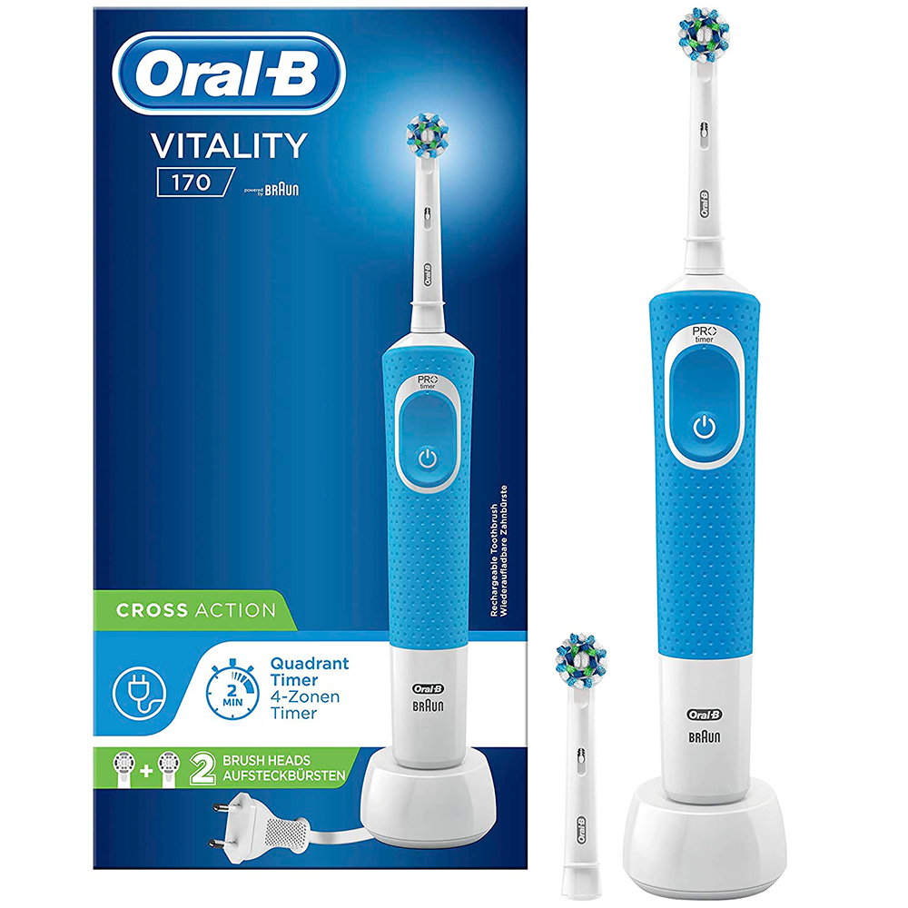 Oral-B El-tandbørste Ekstra Børstehoved Vitality 170 BLUE - Oral-B Vitality Eltandbørster