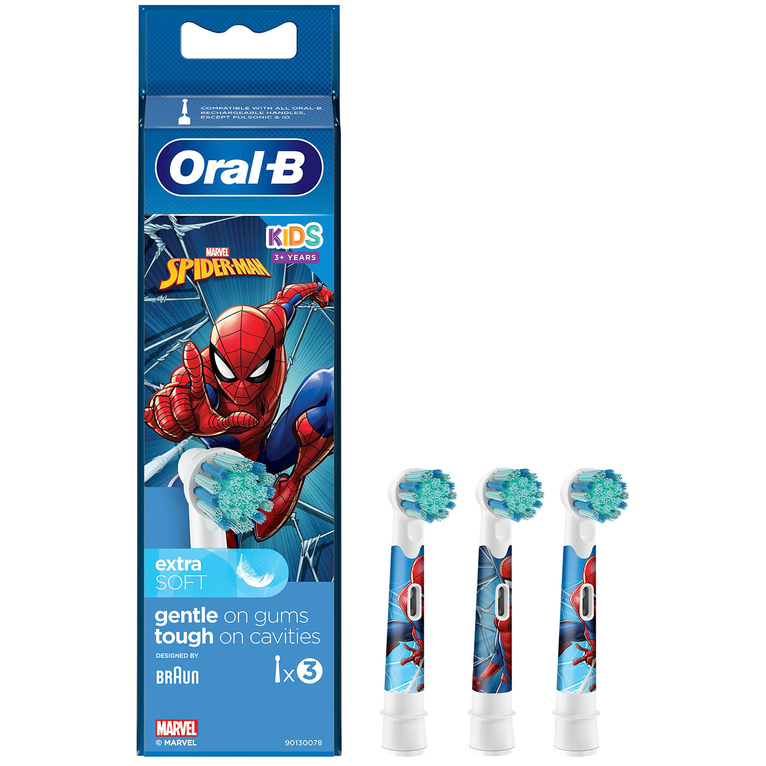 Oral-B Spider-Man Bürstenköpfe für Kinder 3 Stk.
