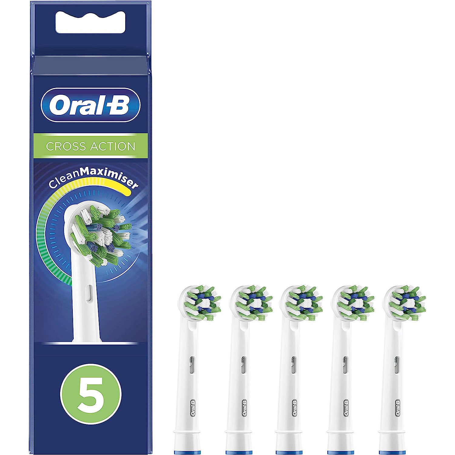 Oral-B CrossAction 5 Stk. CleanMaximiser-Bürstenköpfe