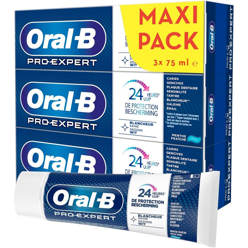 Oral-B Zahnpasta 3 x 75 ml. Pro - Expert für gesundes White