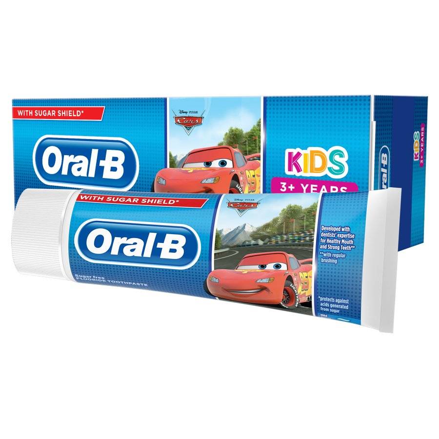 Oral-B Tandpasta Til Børn CARS (75 ml) - Disney Cars Tandpleje - Tandpleje til børn