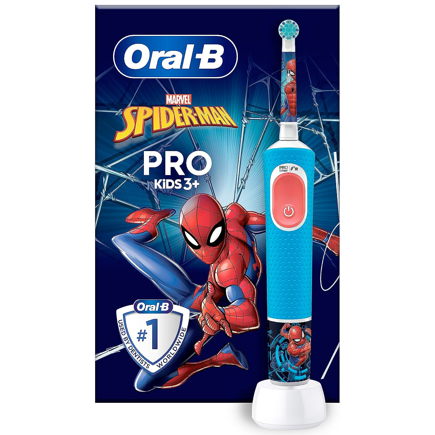 Oral-B PRO Elektrische Zahnbürste für Kinder Spider-Man