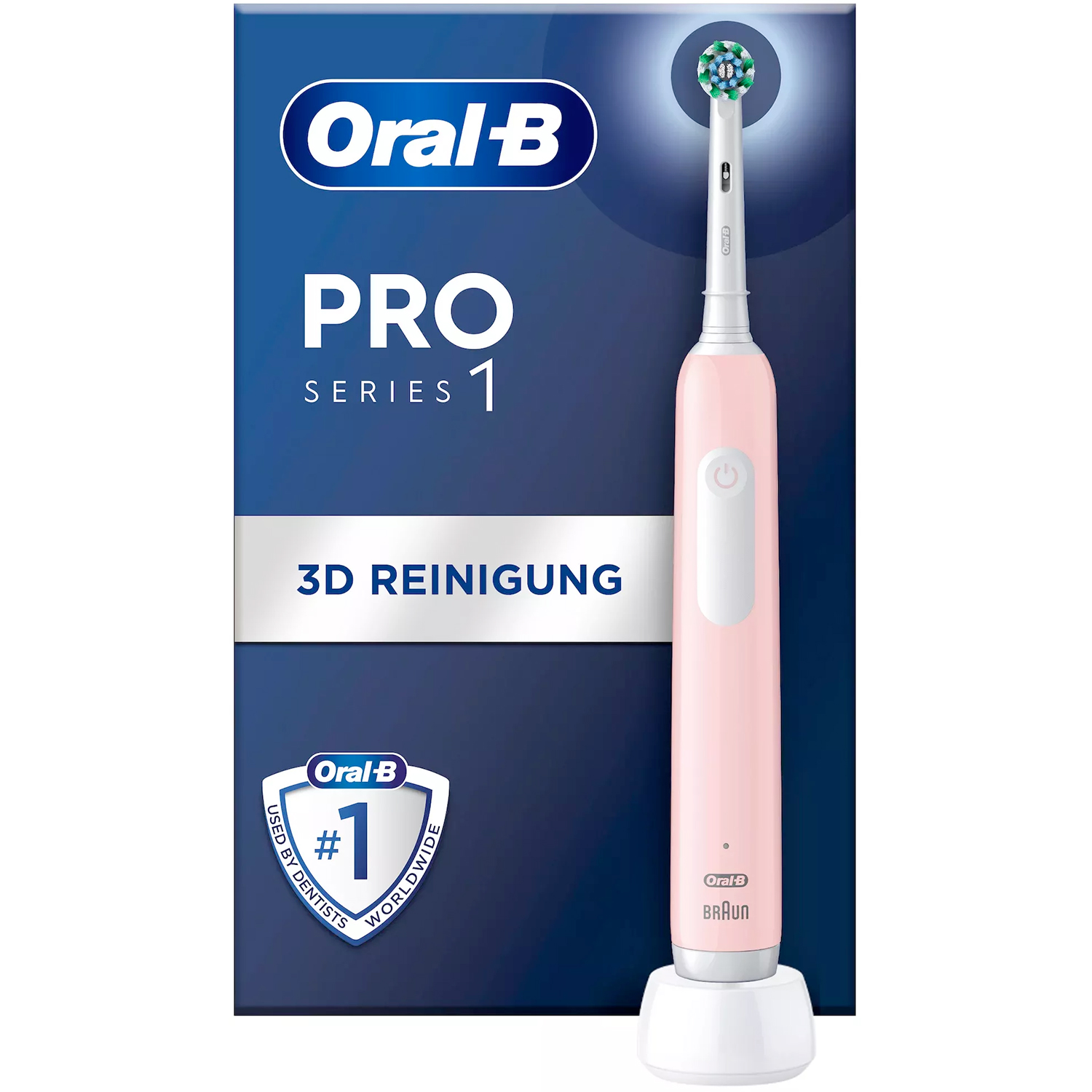 Oral-B Pro Series 1 El-tandbørste CrossAction PINK