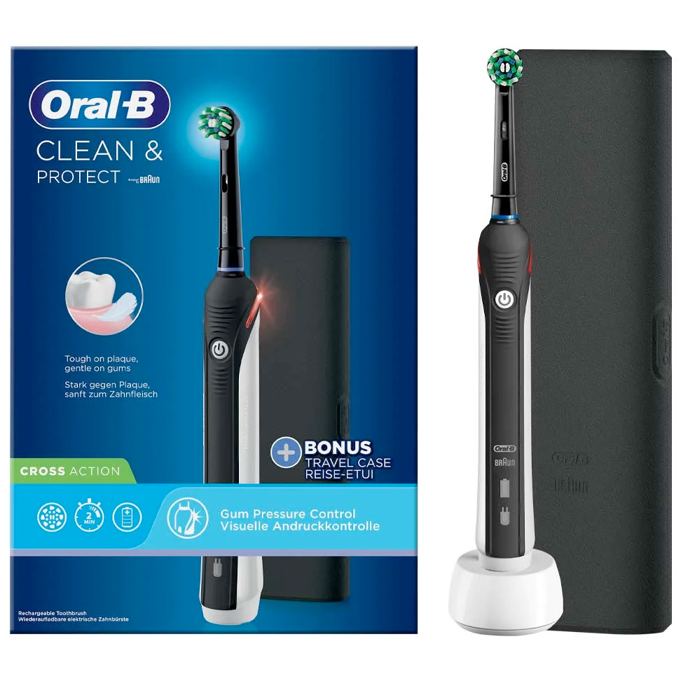 Oral-B Pro 2 2000 CrossAction El-tandbørste + Etui