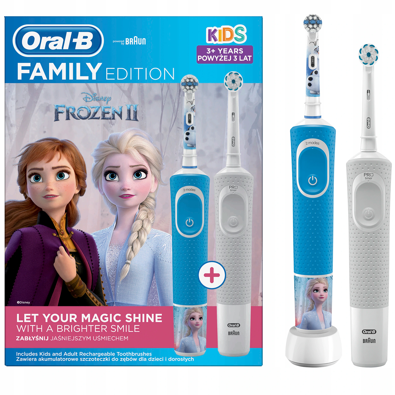 Oral-B DUO Frozen + Vitality 2 Stk. Elektrische Zahnbürsten