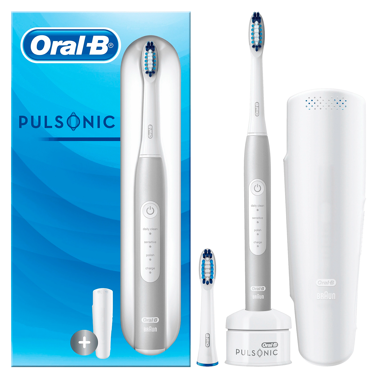 Oral-B Elektrische Zahnbürste Pulsonic Slim One Platinum 4200