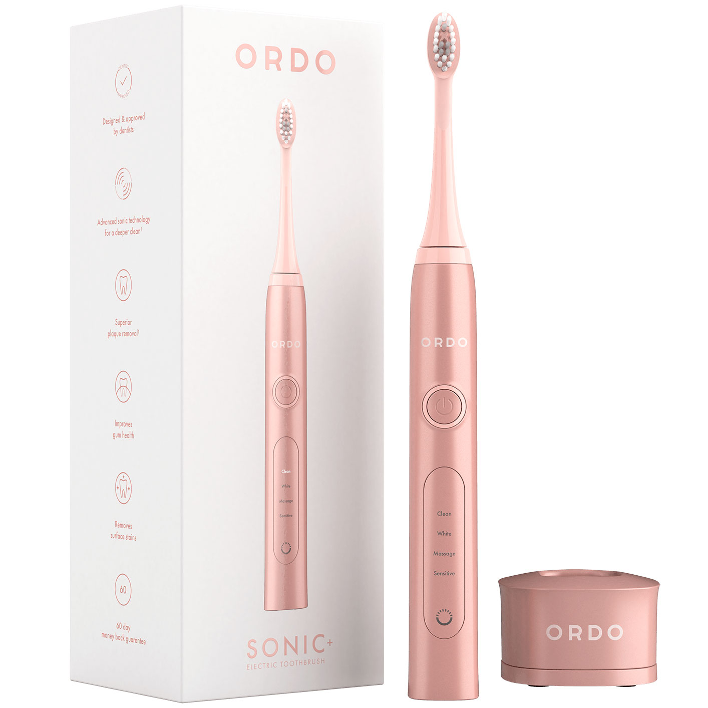 Ordo Sonic+ Elektrische Zahnbürste Rosegold