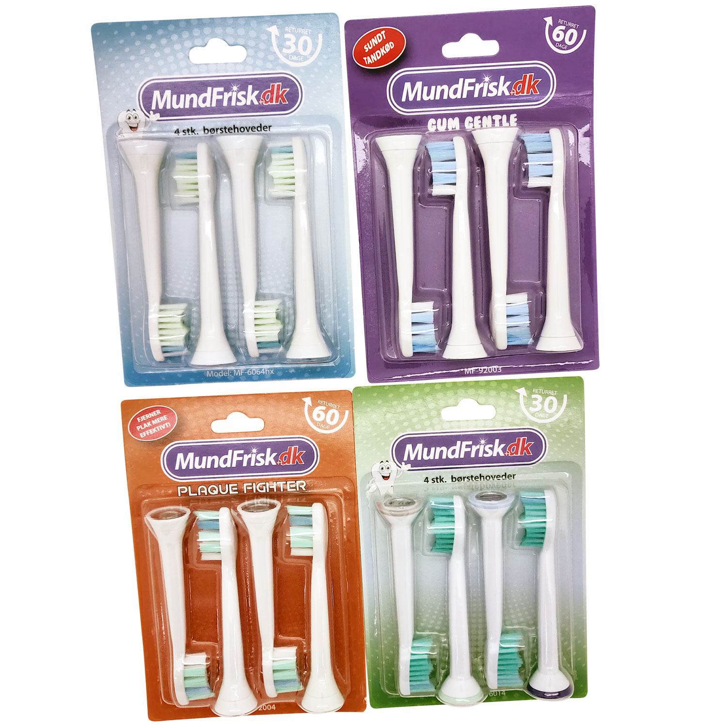 16 Stk. Bürstenköpfe für Philips Sonicare - Beliebte Mischung