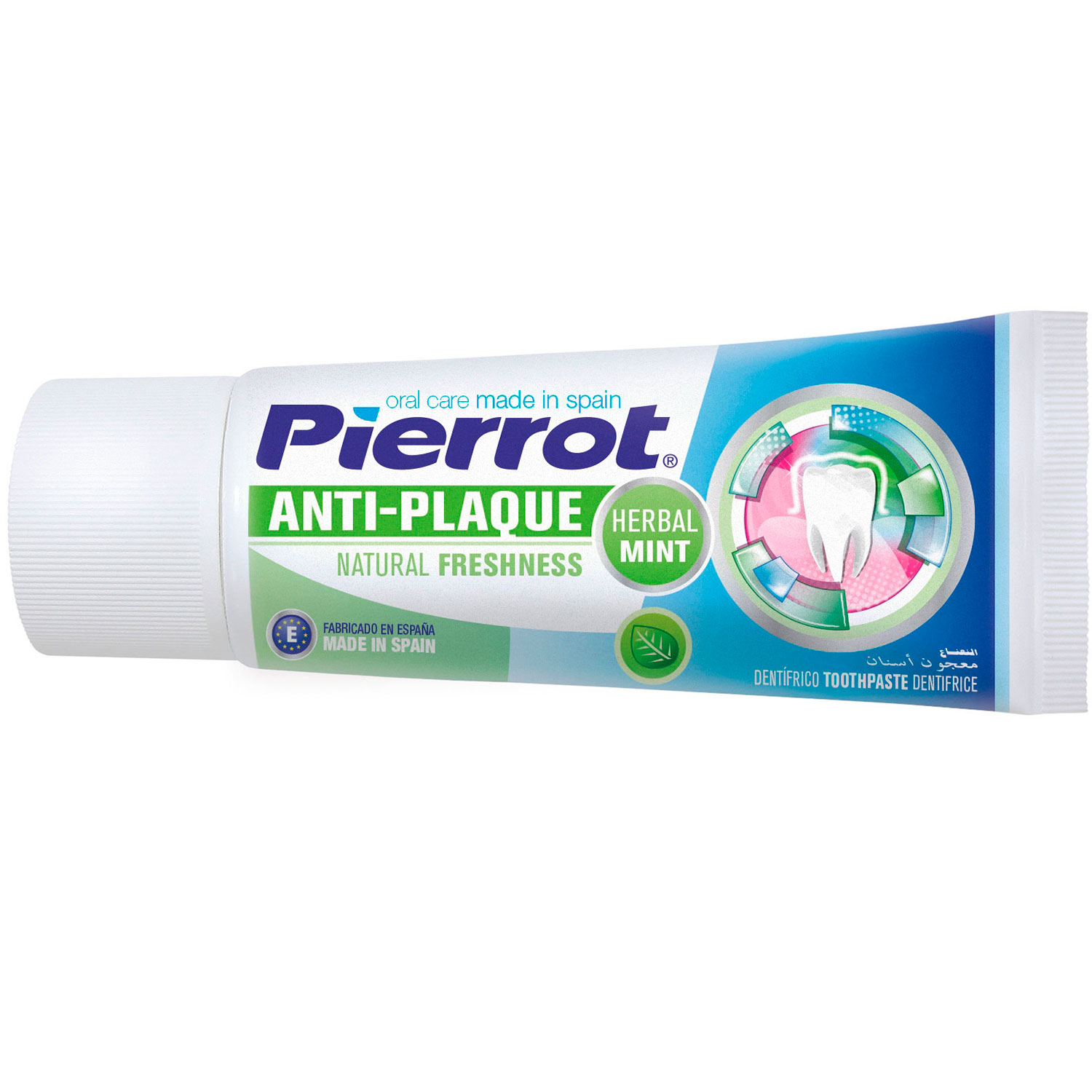 Herbal Tandpasta Pierrot AntiPlaque Rejsestr. - Herbal / Aloe Vera - tandpasta med urter