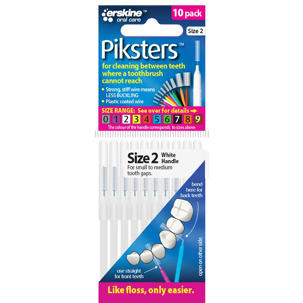 Piksters Spaltbürsten 10 stk. 0.45 ISO 2 WEISS