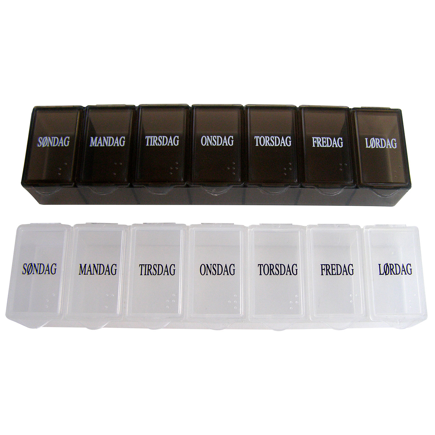 Pillendose 7-Tage-Tablettendose - groÐ ̄ WEISS