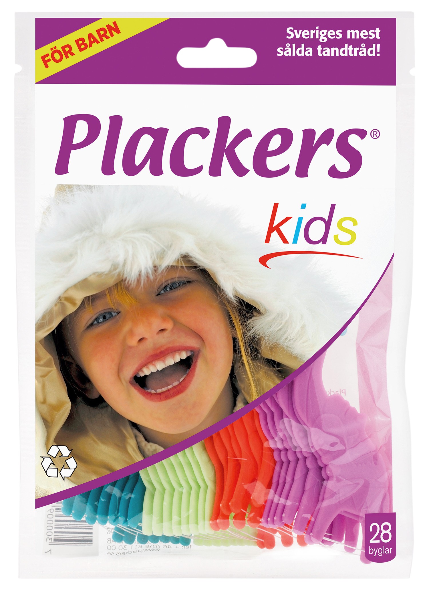 Plackers Kids Flossers Flossers für Kinder 28 Stück