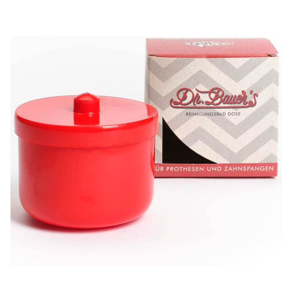 Dr. Bauer's Prothesen-Badebox mit Si ROT