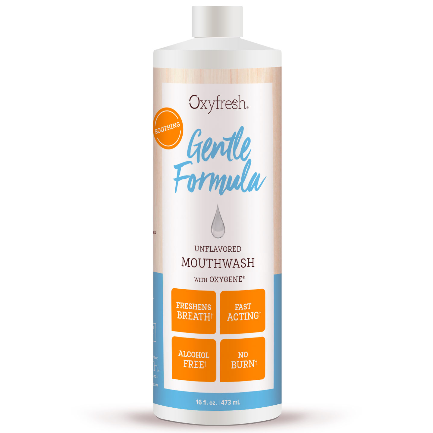 Oxyfresh Mundwasser ohne Geschmack, sanfte Formula