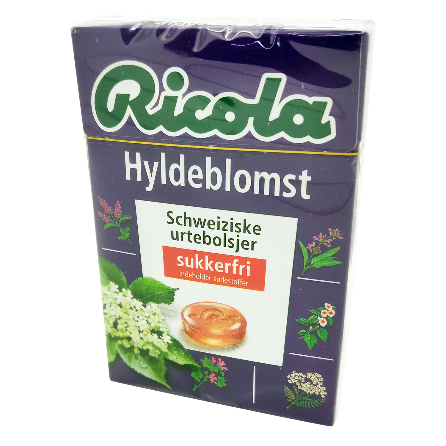 Ricola Hyldeblomst Sukkerfri urtebolsjer