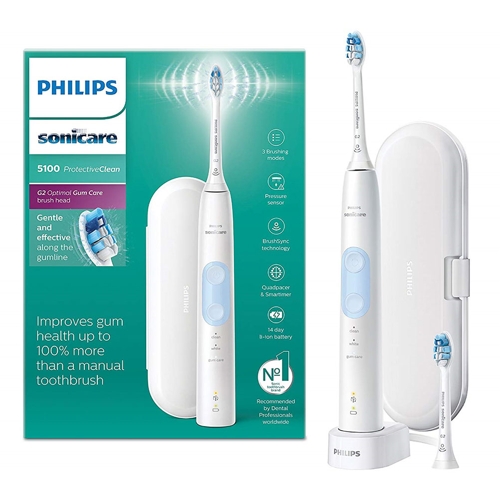Philips Sonicare 5100 ProtectiveClean El-Tandbørste + Rejse-etui