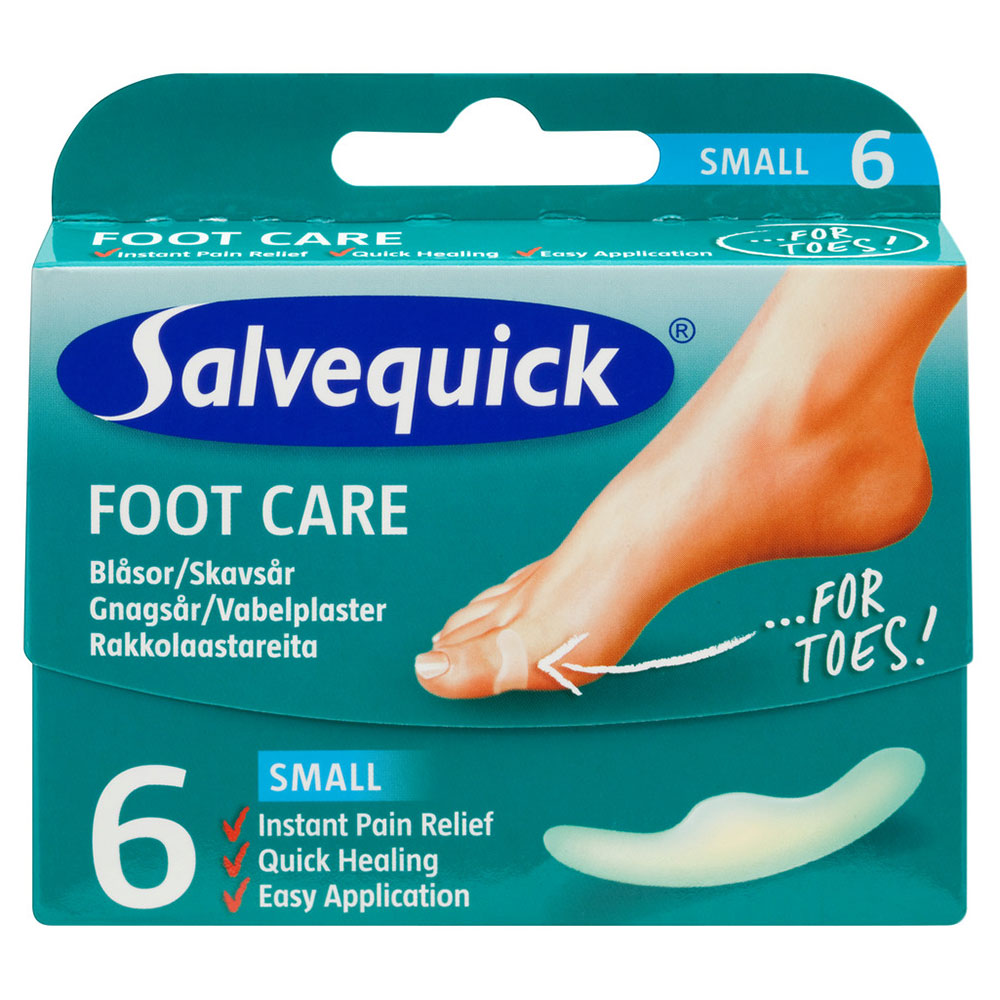 Salvequick Foot Care Blasenpflaster für Fersen und Zehen - KLEIN