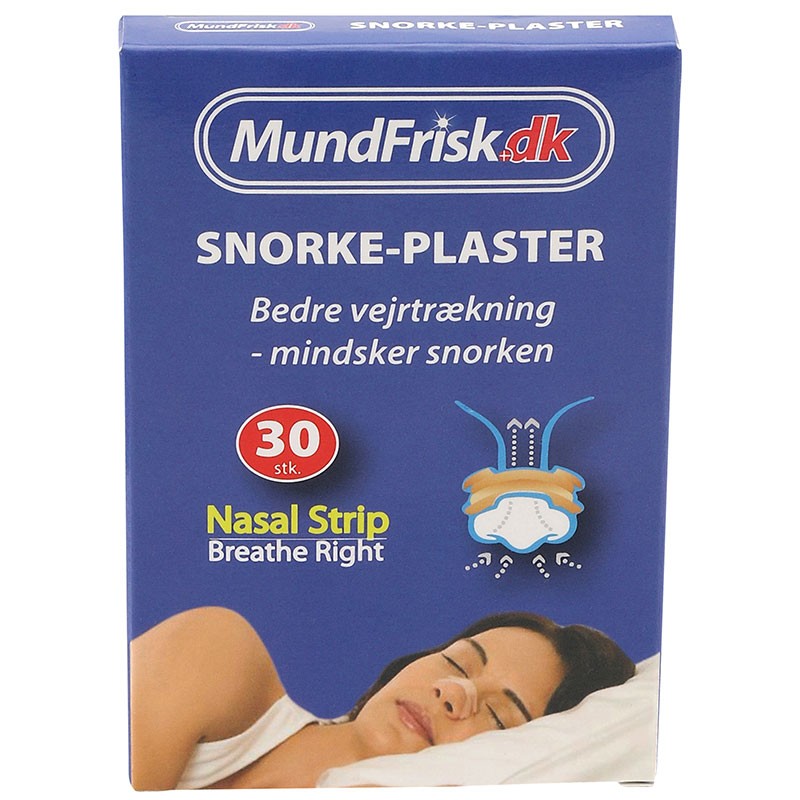 snorke plaster stop snorken 30 st naese strips - Næseplaster