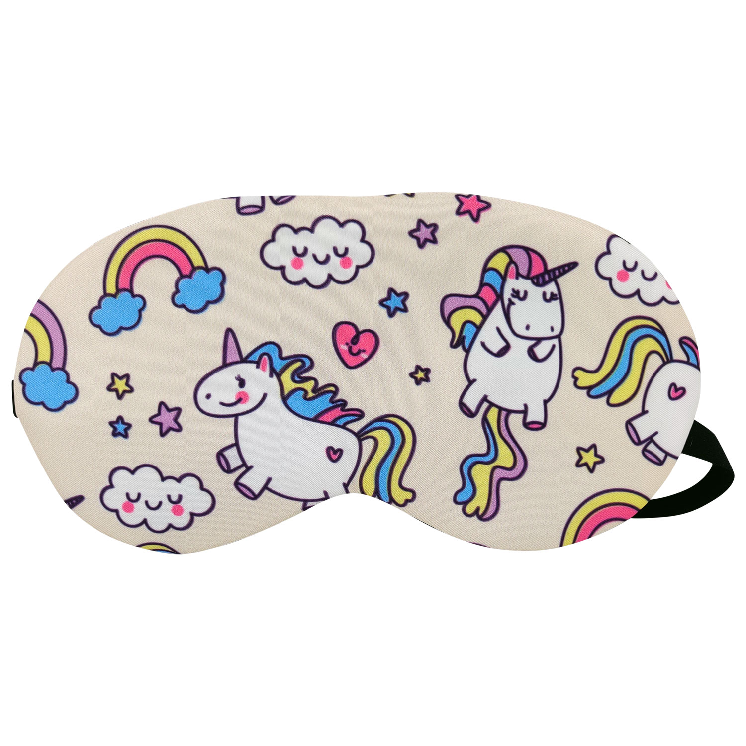 Unicorn Sovemaske Med Enhjørning Motiver BEIGE