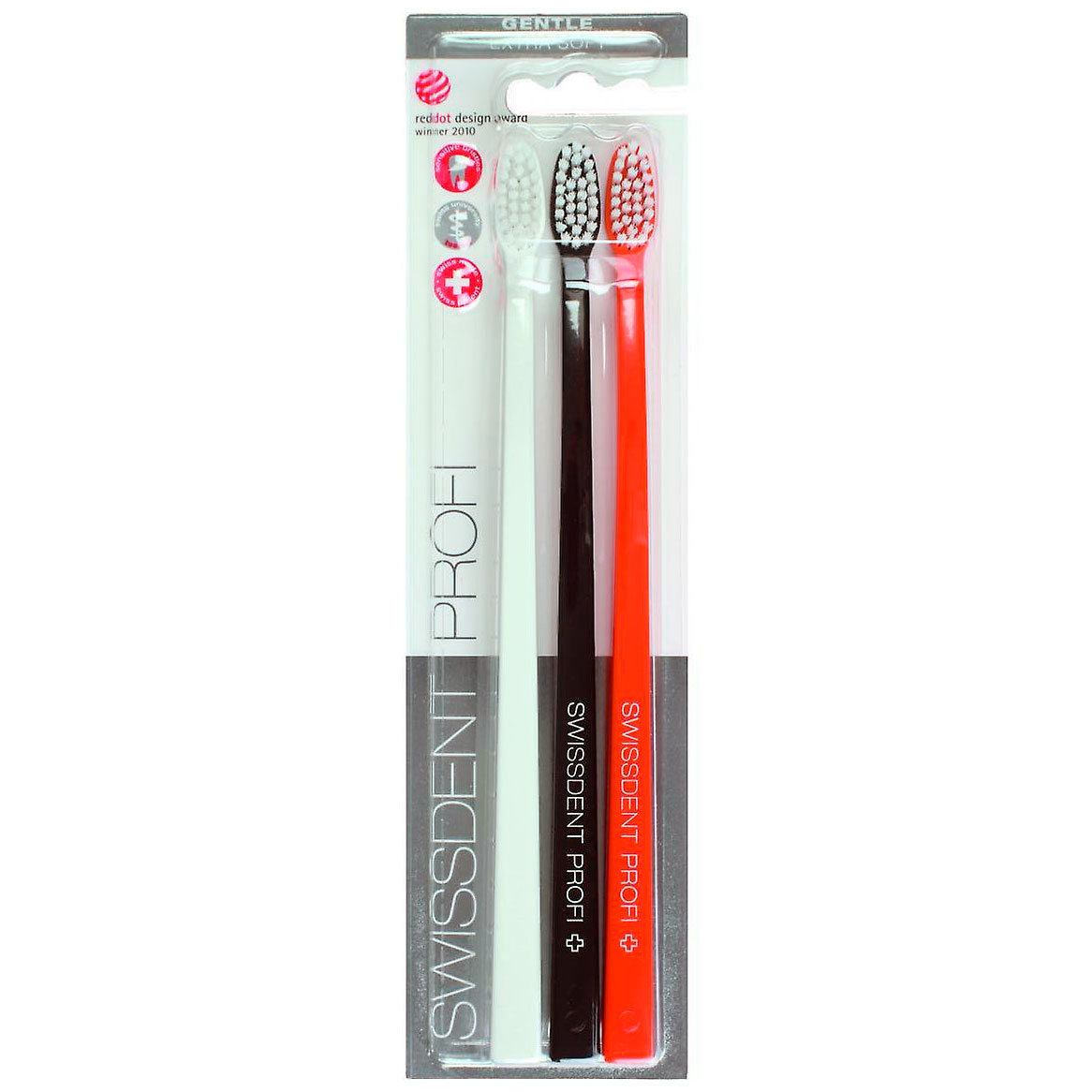 SwissDent Zahnbürsten Extra Soft Profi Gentle Verbier 3 Stk.