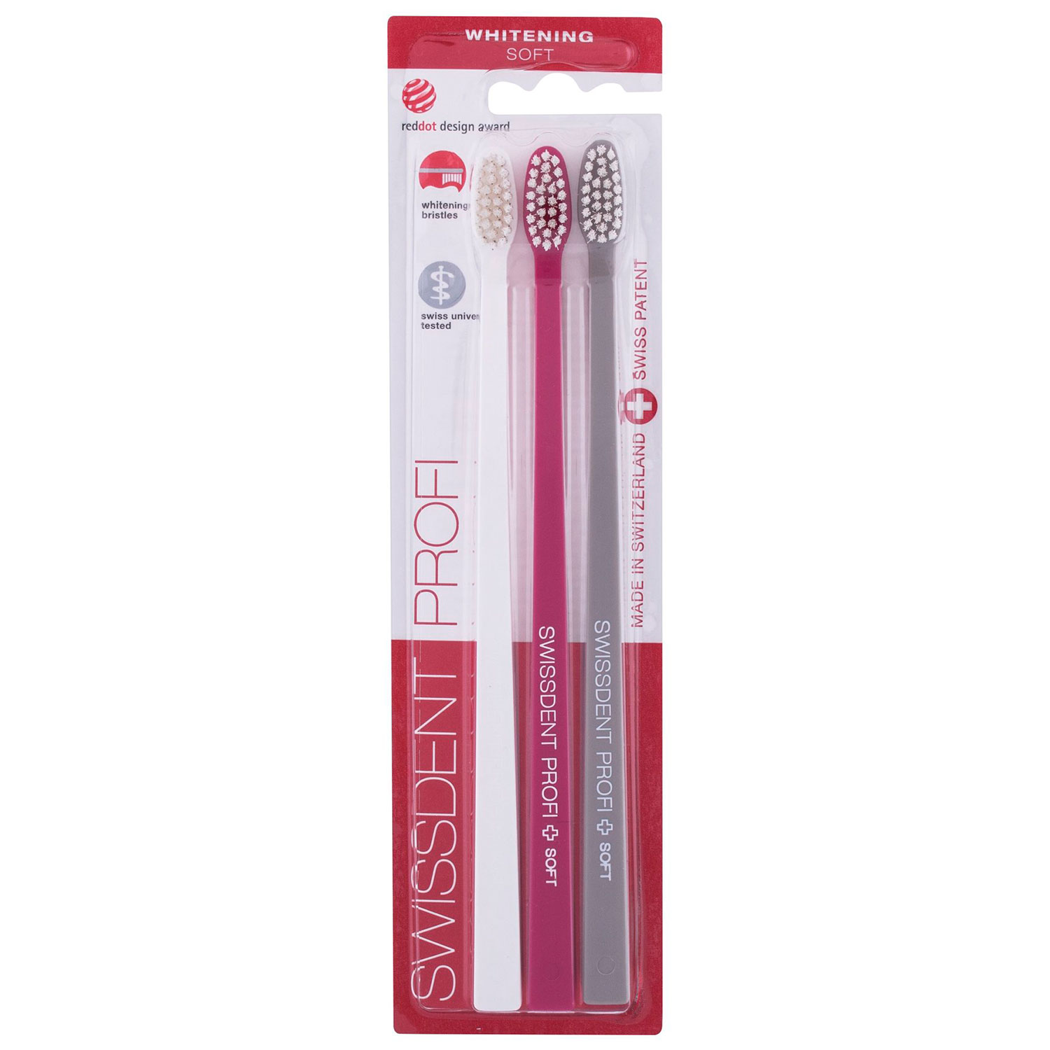 SwissDent Zahnbürsten Profi Whitening Montreux 3 Stk.