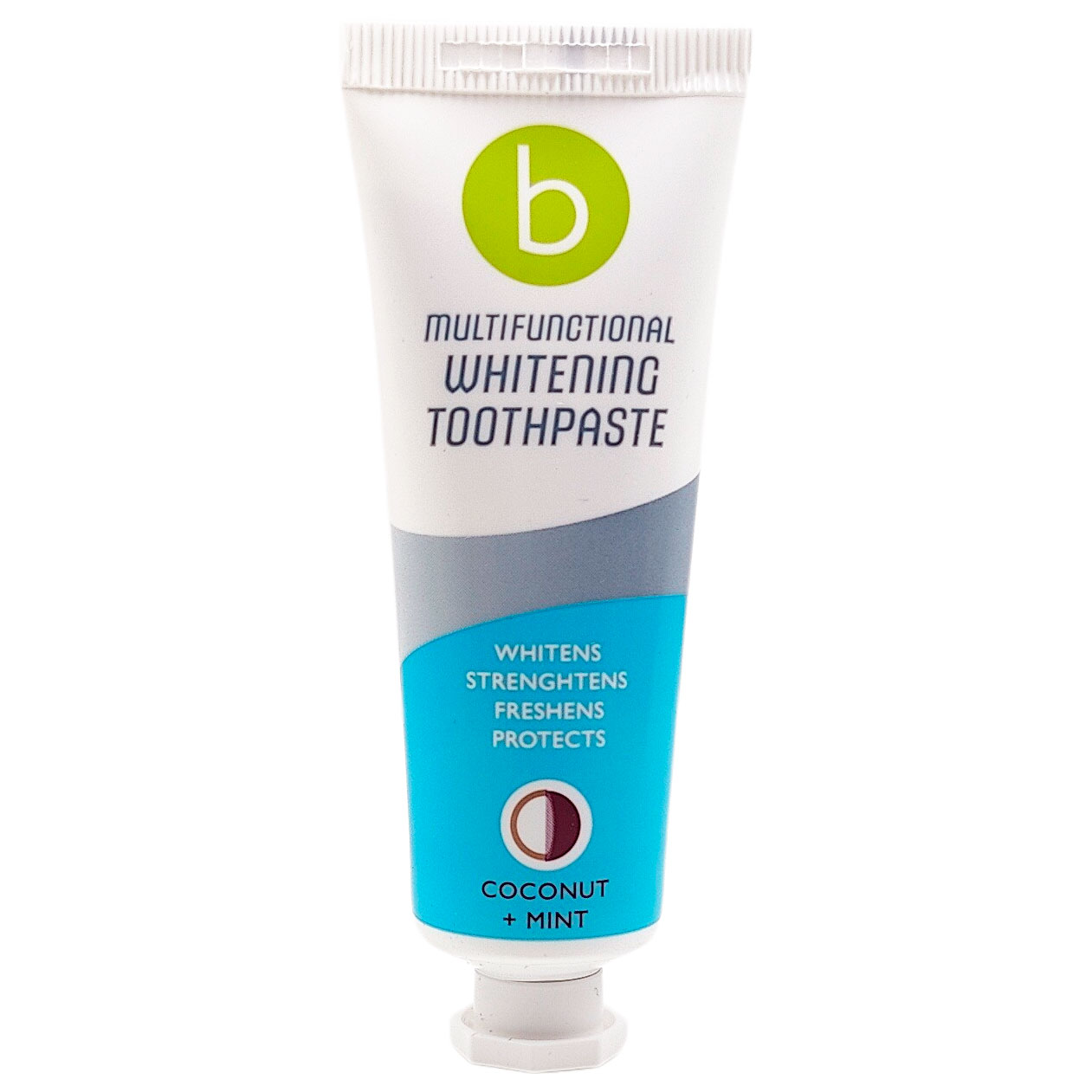 Whitening Zahnpasta Beconfident Coconut+ Mint 25 ml.
