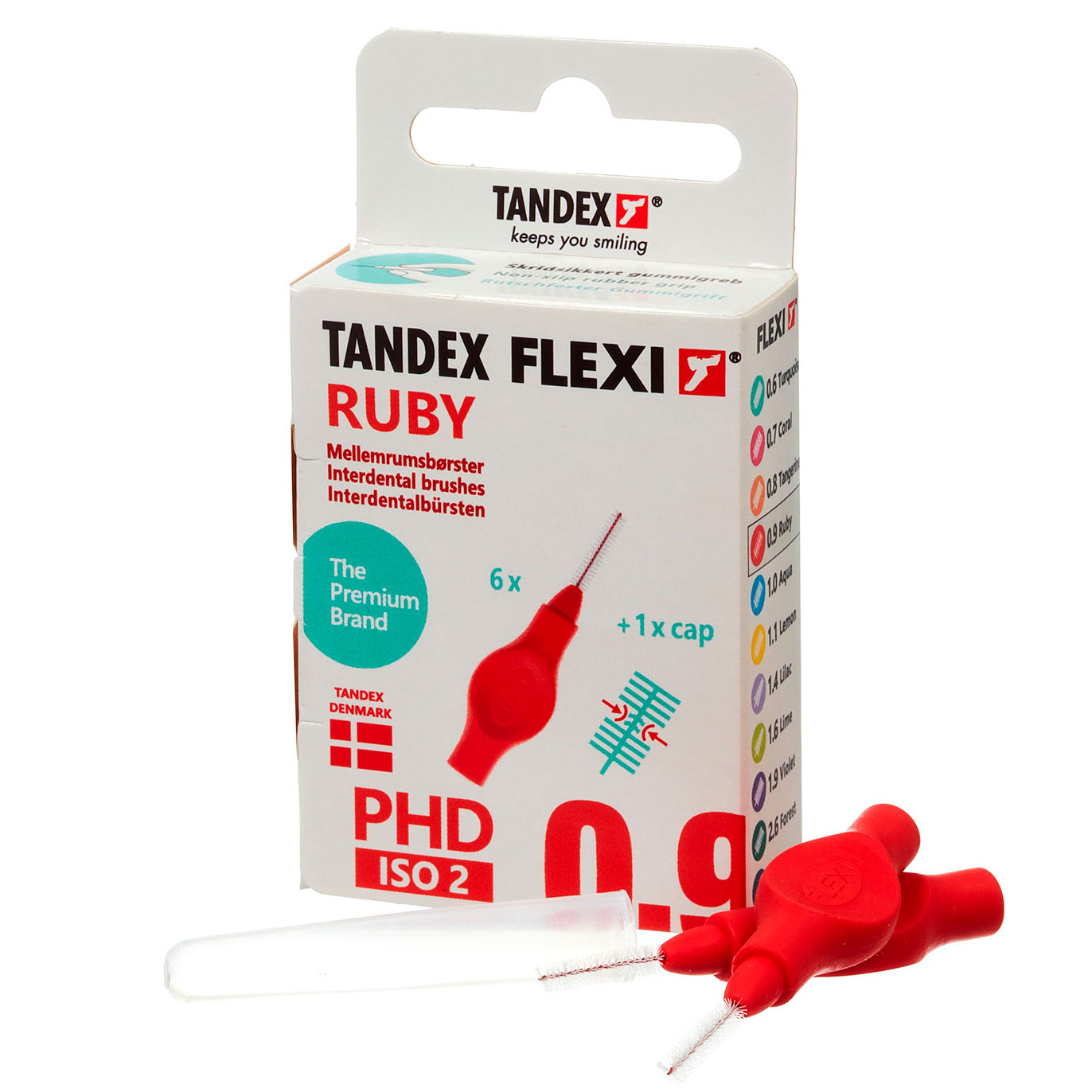 Tandex Flexi Spaltbürsten ISO 2 RUBY
