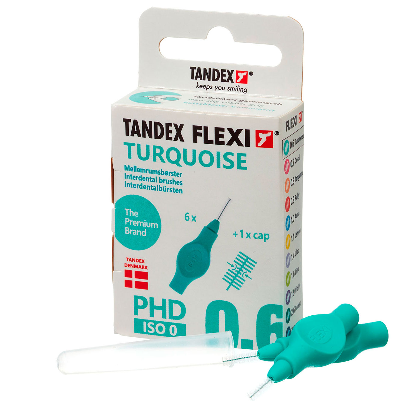 Tandex Flexi Mellemrumsbørster ISO 0 TURQUOISE