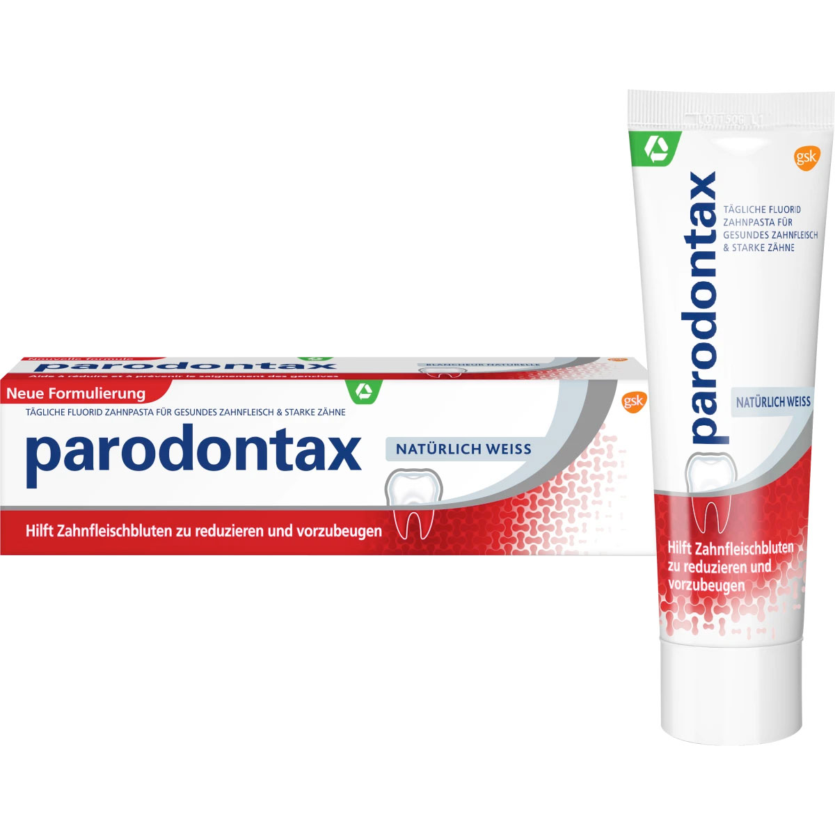 Parodontax Natürlich Weiss Whitening Zahnpasta