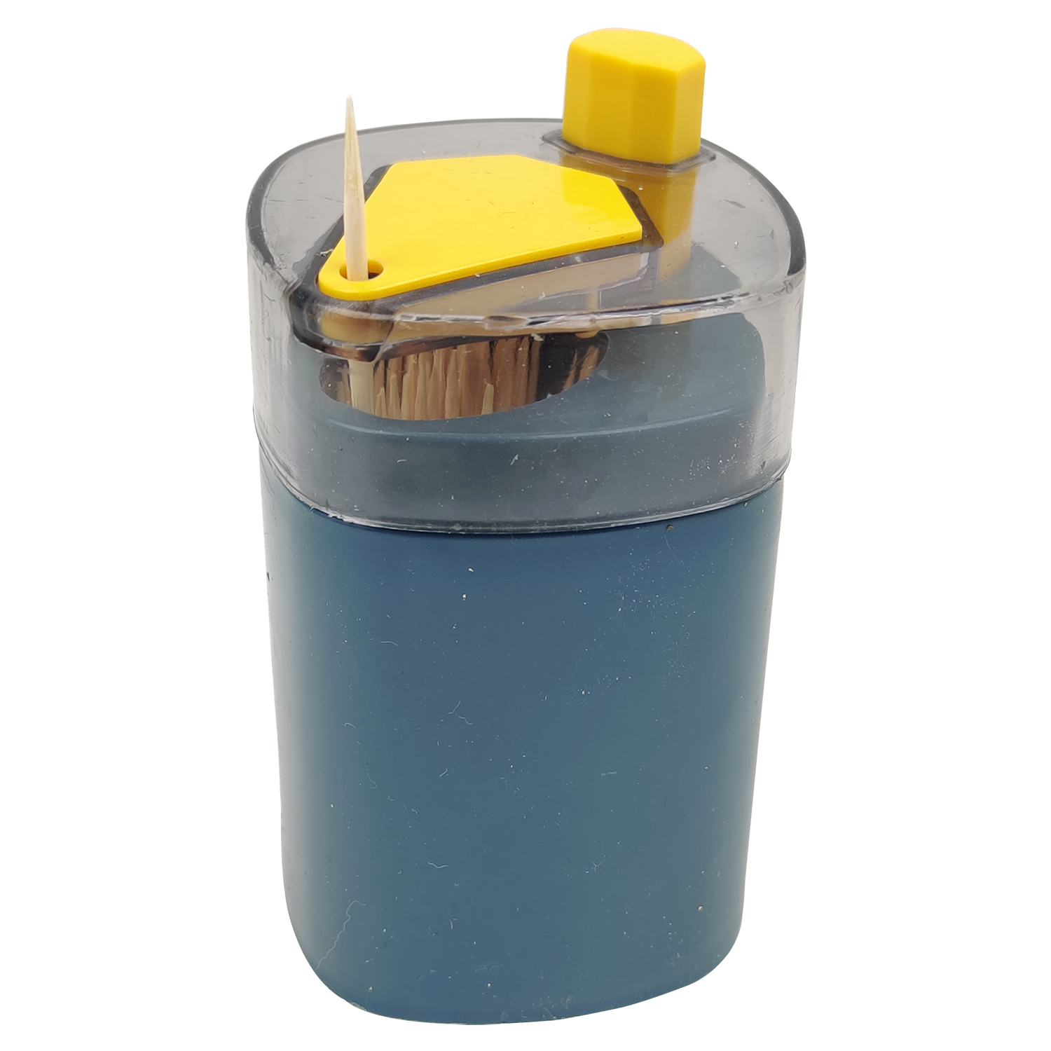Automatischer Pop-up-Spender mit Zahnstocherhalter BLAU