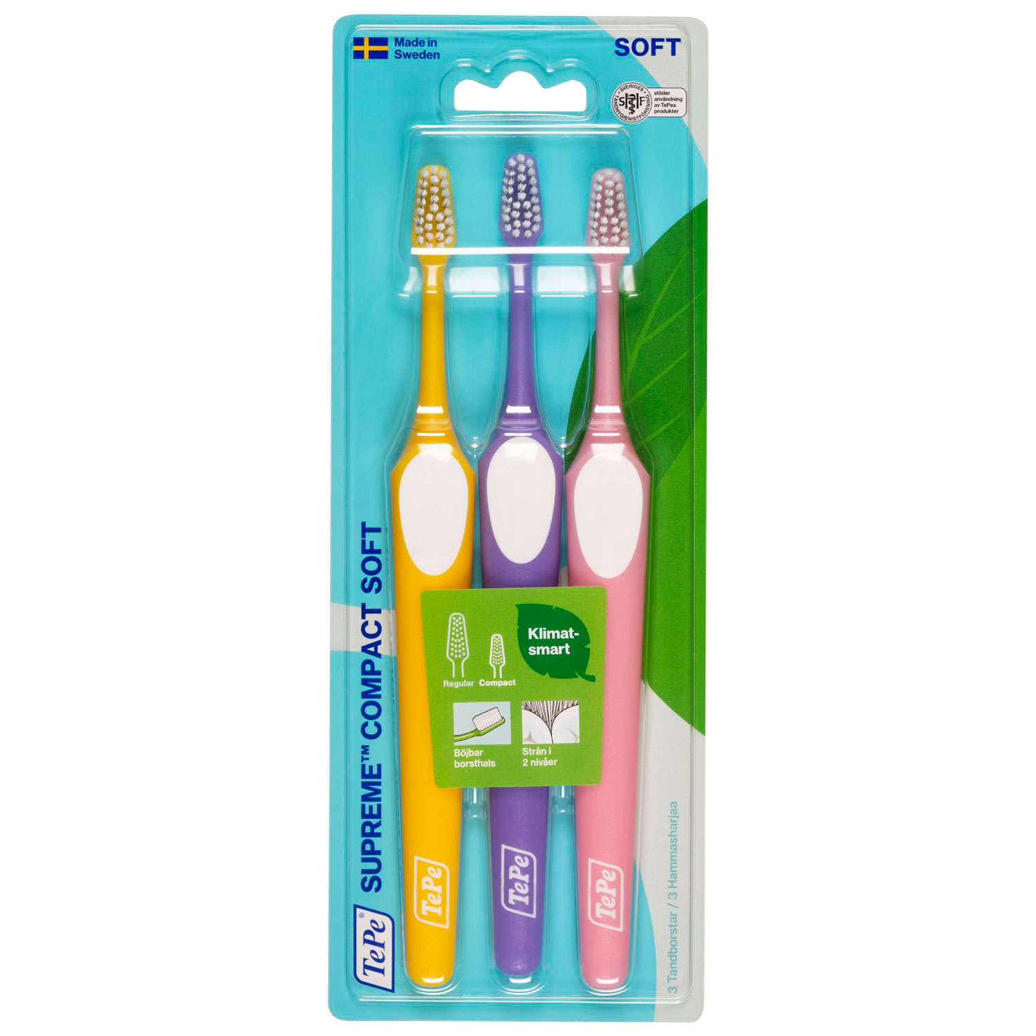 TePe Soft Tandbørster 3 stk. Supreme Compact