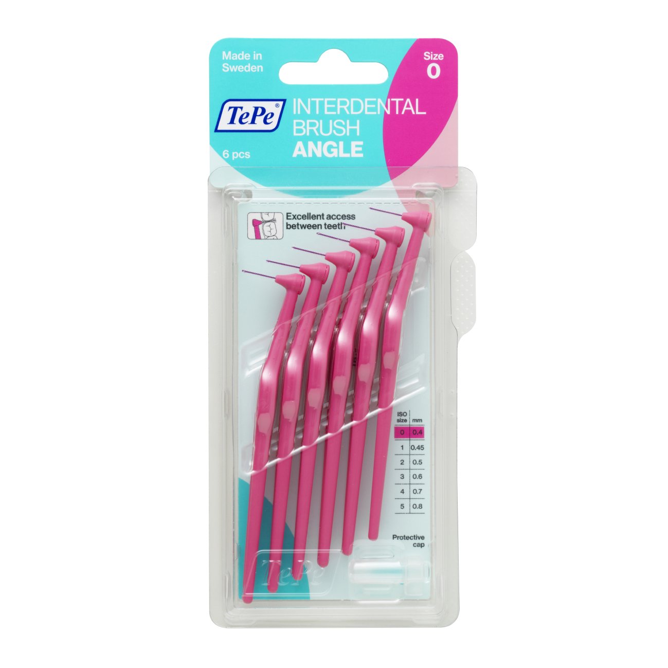 TePe Angle Gap Bürsten ROSA ISO 0 - 0,4 mm.