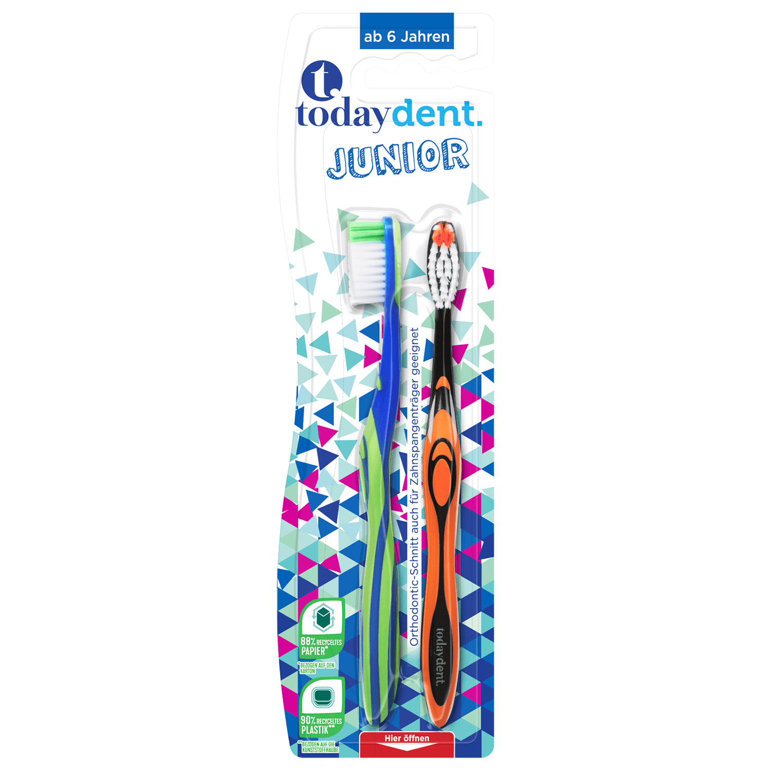 Today Dent JUNIOR Zahnbürsten für Kinder 2 Stk.