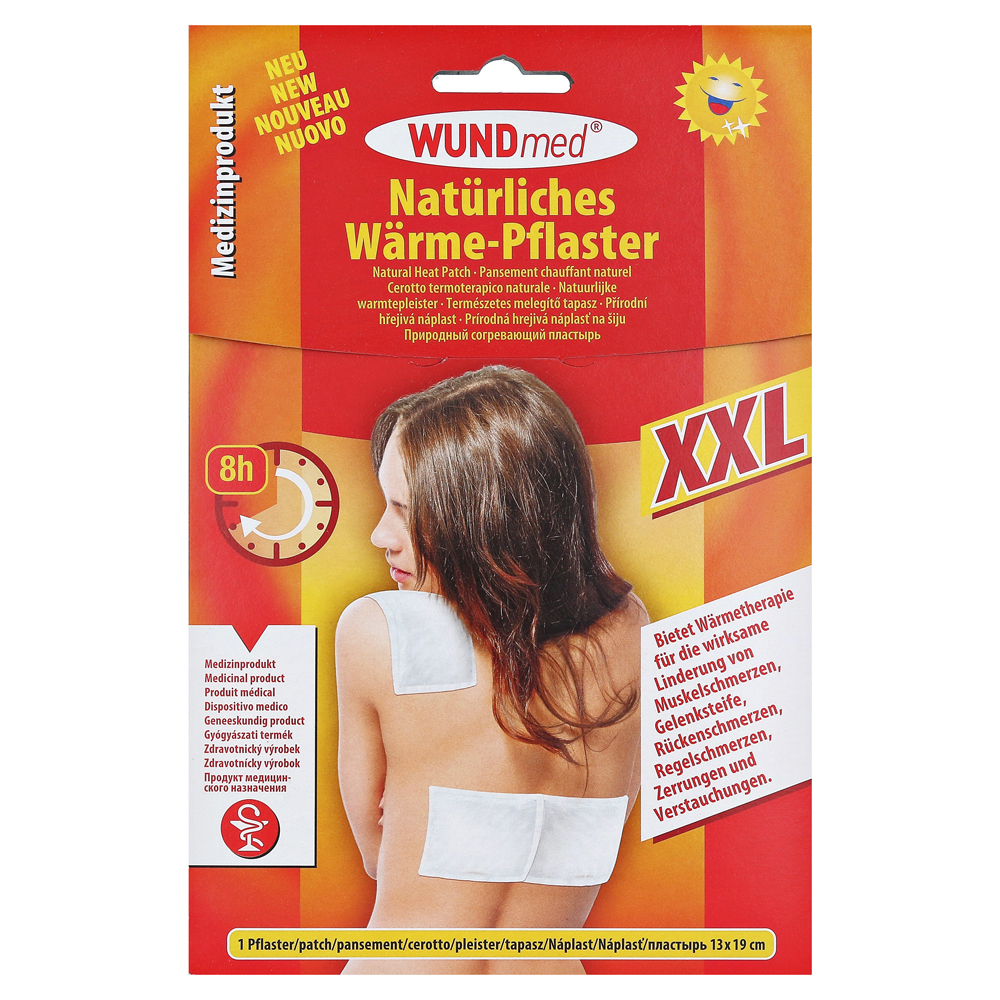 Varmeplaster XXL Wundmed Natürliches Til Ryg & Skuldre